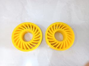 Roue solaire en polyuréthane bon marché personnalisée en usine roue sans écrasement pièces de rechange d'impression flexographique roue douce au toucher roue solaire en polyuréthane avec roulement - Product Image 4