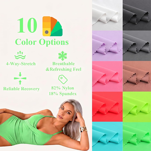 Tissu tricoté résistant au chlore, 82 % nylon, 18 % élasthanne, extensible dans les quatre sens, pour maillots de bain, bikinis et vêtements de sport - Product Image 2