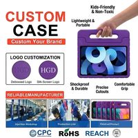 Étui HGD pour iPad Air 11 pouces M4-M2 2026-2024 (Gen 8-6) antichoc robuste avec support pour crayon et béquille pour l'école
