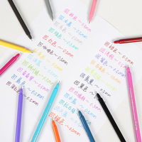 12 couleurs fibre fine pointe Art croquis aquarelle marqueur stylo dessin Gel stylo