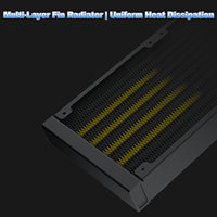 AntarcChill 240 Radiator All in One CPU Water Cooling Kit Intel AMD Compatible Custom Logo Digital Screen Wholesale Supply