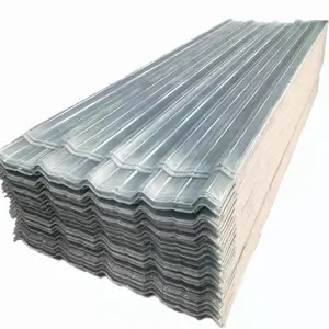 라이트 블루 FRP 플라스틱 루핑 패널 유리 섬유 골판지 지붕 시트