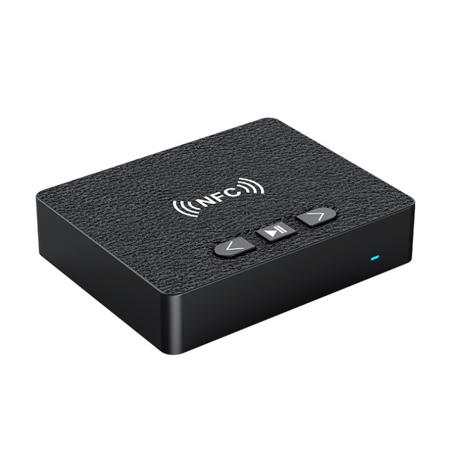 2 in 1 NFC BT 5.4 Audio Receiver 3.5MM AUX USB Flash Drive Playback Stereo Music Wireless Adapter for Car TV PC Airplane