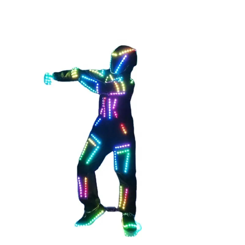 Namchi-Disfraz de Robot Led, trajes de luz, controlador, programación, club nocturno, Halloween, Cosplay