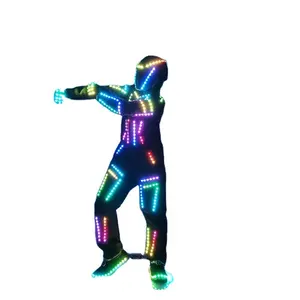 Светодиодный костюм-робот Namchi, костюмы с подсветкой, программируемая одежда для ночного клуба, косплей на Хэллоуин