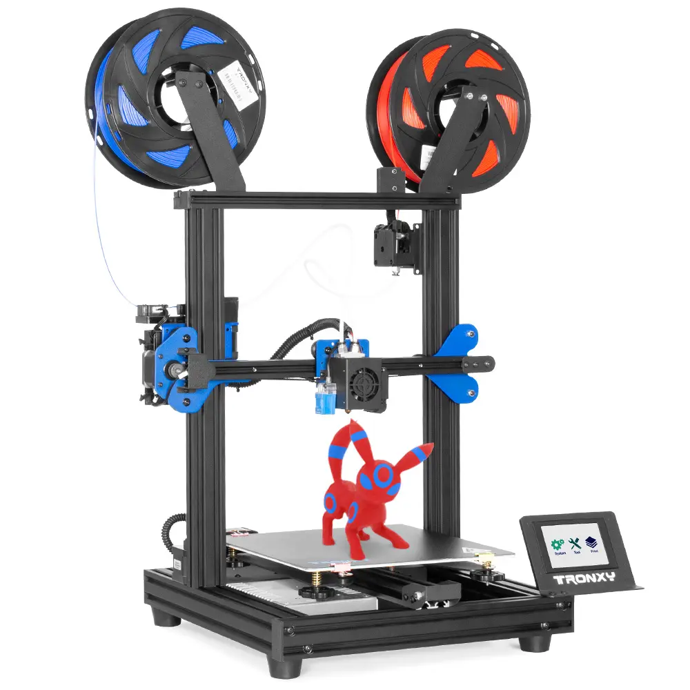 Tronxy Precio al por mayor Impresora 3D 2020 Proporcionado Impresora 3D grande automática Impresión para principiantes Multicolor Color único