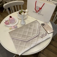 Housse pour ordinateur portable en velours matelassé de qualité supérieure, étui pour ordinateur rembourré doux, fermeture magnétique, sac pour ordinateur portable pour le travail, les voyages et les affaires