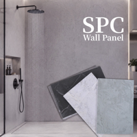 Vente en gros de panneaux muraux de salle de bain en matériaux neufs, imperméables, ignifuges, panneaux muraux en marbre, revêtement mural en SPC pour villa
