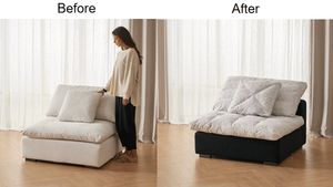 Contemporary U-Shaped Cloud Sofa with Goose Down Filling Luxury Modular Sectional Living Room Couch <strong>Furniture</strong> for Villas - Product Image 5