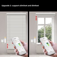 MOES Tuya Zigbee Moteur Électrique Intelligent pour Stores Enrouleurs et Volets, Programmation Horaire, Batterie 1000mAh, Contrôle via Application Domotique