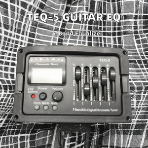 อุปกรณ์รับสัญญาณกีตาร์อะคูสติก EQ Pream TEQ-5 5 แบนด์อีควอไลเซอร์พร้อมจูนเนอร์โครมาติกจอแอลซีดี - Product Image 3