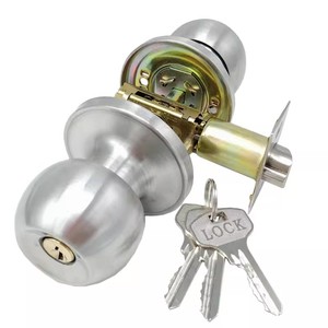 工場直販 モダンなアメリカンスタイルの寝室用ドアハンドルノブ ドアロック 室内ドアレバーハンドル アパート用 - Product Image 1