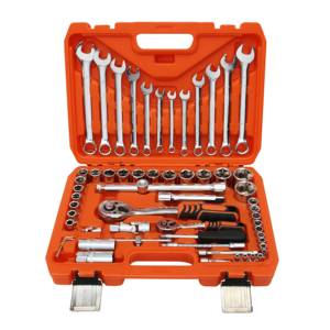 Coffret d'outils Steeltreks, type pratique, 61 pièces, outils mécaniques professionnels pour la maison, clé à molette multi-usages, kit d'outils de construction - Product Image 1