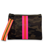 Pochette cosmétique pratique en néoprène avec fermeture éclair, organisez votre routine beauté, sac à pinceaux de maquillage chic, accessoire de voyage essentiel