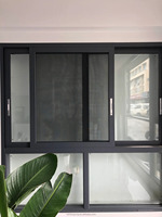 Ventana de Aluminio Personalizada Resistente a Huracanes, Eficiente Energéticamente, Doble Vidrio Templado para Uso Exterior en Hoteles y Salas de Estar