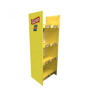 Expositor de Snacks Plegable de Cartón Corrugado Ecológico Moderno Personalizado, Estante de <span class=keywords><strong>Piso</strong></span> de Múltiples Niveles para Promoción de Snacks en Tiendas - Product Image 3