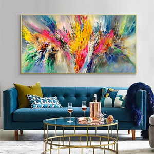 Trừu Tượng Đám Mây Đầy Màu Sắc Phong Cảnh Sơn Dầu Trên Canvas <span class=keywords><strong>Wall</strong></span> Art Áp Phích In Tường Hình Ảnh Cho Phòng Khách Nhà Cuadros Trang Trí Nội Thất - Product Image 2