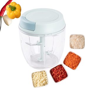 Mini mixeur manuel à cordon, écologique, en plastique, pour légumes, viande hachée, batteur à œufs et hachoir à ail – Vente en gros - Product Image 1