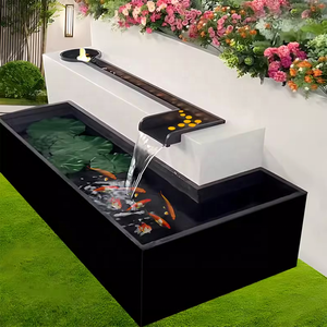 Fuente de Agua Moderna de Estilo Chino, Cascada de Corten Retro Exquisita para Jardín, Fabricante de Arte para Exteriores - Product Image 2
