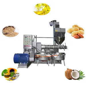 Cold And Hot Screw Oil Press Machine High Oil Yield Sunflower Seed Coconut Soybean Oil Presser