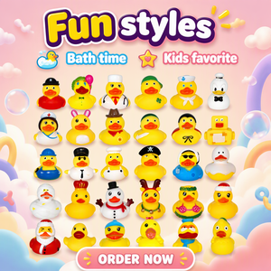 Pato de Goma de 2 Pulgadas, Juguete Sensorial Antiestrés, Flotante en Agua, con Logotipo Personalizado, para Niños de 0 a 3 Años, Recuerdo de Fiesta, Venta al Por Mayor - Product Image 3