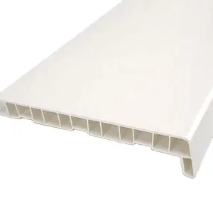 Papan Ambang Jendela Bullnose Plastik PVC, Papan Eksterior Upvc Interior Putih