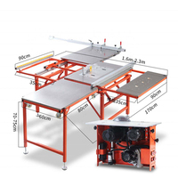 Scie à ruban automatique de haute qualité pour le bois, multifonctionnelle, portable, pliable, à pousser et à tirer, pour le travail du bois et la fabrication de meubles