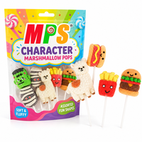 35 G/stks Zoete Leuke Katoenen Snack Snoep Groothandel Marshmallow Lollipop