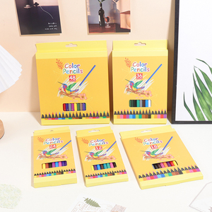 Vente en gros 12/18/24/36/48 HB Hexagonal Pcs <span class=keywords><strong>Kawaii</strong></span> Crayons de couleur Ensemble Vente à chaud Étudiants Enfants <span class=keywords><strong>Dessin</strong></span> Doodling Bois crayon - Product Image 3