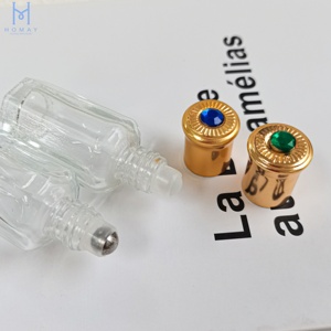 Bán Buôn Rỗng Du Lịch Sang Trọng Rõ Ràng 3Ml 6Ml 10Ml 12Ml Bát Giác Vòng Tinh Dầu Nước Hoa Cuộn Trên Chai Thủy Tinh Với Con Lăn Bóng - Product Image 6