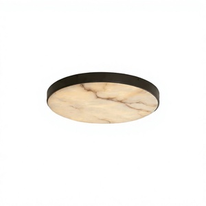 Alabaster LED <b>Ceiling</b> <b>Light</b> Nordic Luxurious Brass Fittings Surface Mounted Lamp Bedroom Living Room - Product Image 2