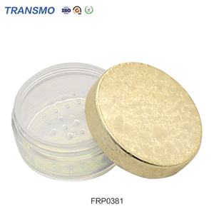 Boîte à poudre en plastique transparente ronde haut de gamme avec logo privé, boîte à maquillage, pot à poudre libre transparent vide avec tamis - Product Image 4