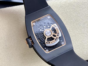 Montre mécanique en céramique avec boîtier en céramique, deux ressorts de remontoir séparés et un balancier visiblement visible - Product Image 4