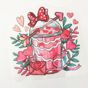 Día de San Valentín DTF logotipo personalizado prensa de calor vinilo Transferencia de Calor DTF impresión para camiseta ropa Jeans zapatos bolsas - Product Image 2