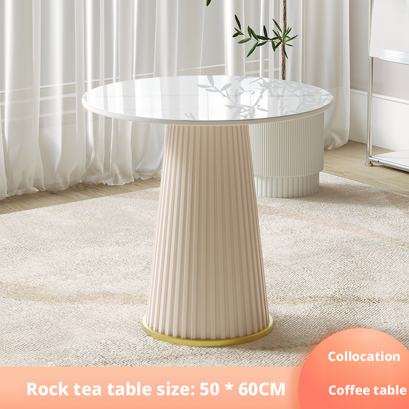 Table basse en dalles de pierre + diamètre 50*60cm