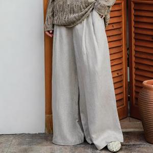 <span class=keywords><strong>Pantalon</strong></span> large en <span class=keywords><strong>lin</strong></span> pour <span class=keywords><strong>femme</strong></span>, <span class=keywords><strong>taille</strong></span> haute, décontracté, respirant, idéal pour l'été et le quotidien - Product Image 3