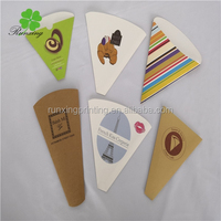Emballage jetable en papier pour glace, pizza, nourriture chaude, gaufres à bulles, crêpes, gaufres aux œufs, cônes à crêpes