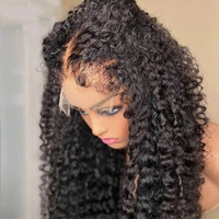 Perruques Lace Front Courtes Bob Pixie Cut en Cheveux Humains Brésiliens Bruts Bouclés Crépus Abordables pour Femmes Noires