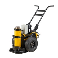 Cric hydraulique mobile électrique sur roues de 50 tonnes, 700 bars, course de 508 mm pour levage lourd sur site industriel