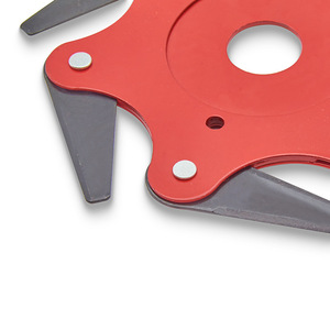 ZHCY Rotary Blade Lawn Mower Accessory Red High-speed Steel Six-blade Amphibious Grass Trimmer Head - Product Image 3