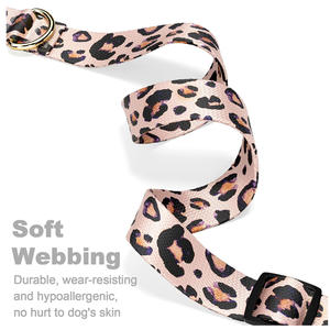 Zware, verstelbare puppyhalsband met hittetransferpatronen, halsband voor huisdieren, luipaardhalsband voor honden - Product Image 4