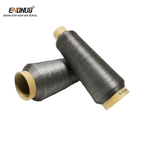 Flame Retardant Metallic Yarn SUS 304 316L Stainless Steel Fiber Spun Yarn