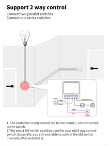 Mini interruptor inteligente WiFi 16A interruptores de luz DIY Control inalámbrico hogar inteligente con Tuya Smart Life Alexa Google Home - Product Image 4