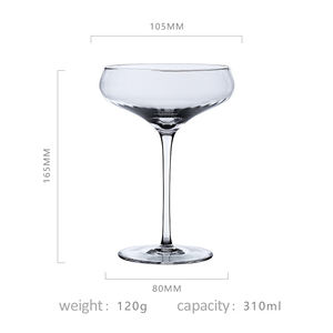<span class=keywords><strong>Verres</strong></span> <span class=keywords><strong>à</strong></span> Martini de Luxe <span class=keywords><strong>pour</strong></span> Boissons Mixtes, 310 ml, Transparent, Vente en Gros - Product Image 2
