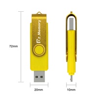 Flash Drive OTG, 16GB 32GB 64GB 128GB USB Pen Drive Micro USB untuk Ponsel iPhone/Android/Tipe C