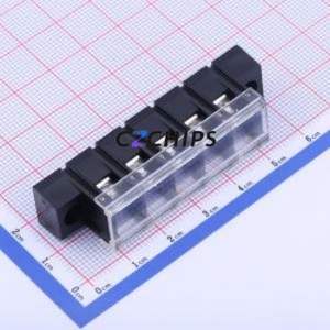 KF38CM-8.25-5P Barrier Terminal Block Through hole Component (THT),P=8.25mm Connector With Cover Plate 8.25mm 1x5P Straight Pin - Product Image 1