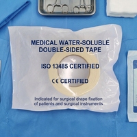 Bande adhésive pour drap chirurgical CE ISO13485, se dissolvant dans l'eau pour le nettoyage et la stérilisation, draps chirurgicaux réutilisables
