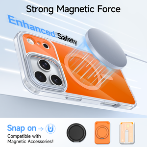 ป้องกันการตก TPU + PC + กรอบกล้องอลูมิเนียมอัลลอย + เคสโทรศัพท์คริสตัลแม่เหล็กในตัวรองรับการชาร์จแบบไร้สายสำหรับ <span class=keywords><strong>iPhone</strong></span> 17 Pro Max - Product Image 4