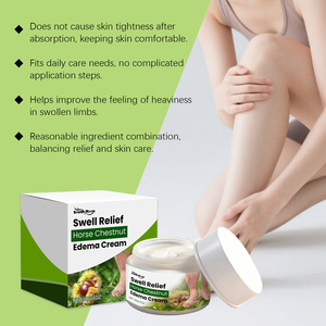 Crème de soin des <span class=keywords><strong>jambes</strong></span> OEM Horse Chestnut Extraits naturels de plantes Améliore la circulation sanguine Soulagement des œdèmes Soins des veines Massage externe - Product Image 6