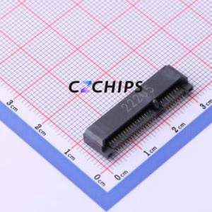 PCI-E-H40-52P PCI/PCIe Connector SMD,P=0.8mm Connector mPCI-E 52P 36P Horizontal Mount - Product Image 1